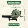 SIMOND STORE Hand Crank Blacksmithing Forge Blower, 8 Inch Casing,