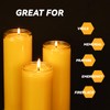 7-Day Pure Beeswax Yartzeit Candle - Unscented Devotional Prayer Candle