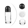 PACKOVE 6Pcs Refillable Transparent Roller Ball Bottles Containers for Perfumes