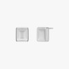 Gold&Deer 14K Goldfield Modern Bold Square Earrings White Gold /