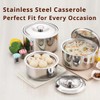 Stainless Steel Casserole and HotPot Set - Double-Walled, Insulated Casserole