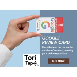 Google Review Card NFC and QR Card with PVC Card. Easy Fast Way to Increase Your Google Business Review.PVC Card with QR and NFC tag