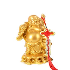 Fabric Bag Figurine, Seven Lucky Gods, Money, Auspicious Buddha Statue, Money-ups, Feng Shui Goods, Lucky Goods, Amulet, Family Harmony, Good Luck Interior, Thank You, New Year, Gift (Gold)