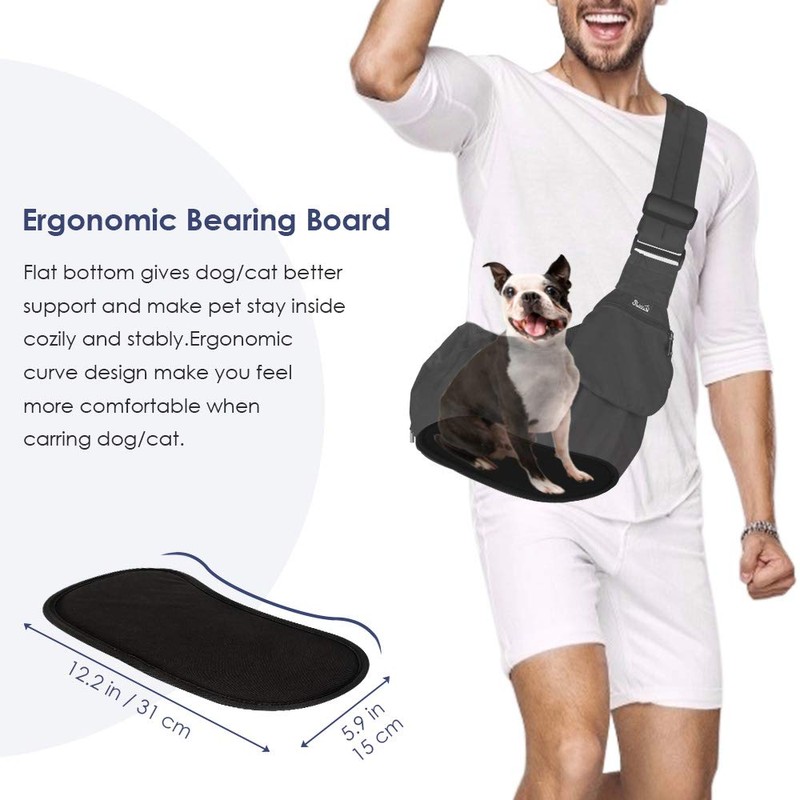 SlowTon Dog Carrier Sling - Hard Bottom Support Dog Carriers