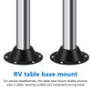 JECOMPRIS 2 Pack RV Table Base Mount: Aluminum Camper Table