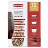 Rubbermaid Set of 12 Easy Find Vented Lids Food Storage