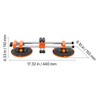 Happybuy 2-Pack Seamless Seam Setter with 6" Vacuum Suction Cups