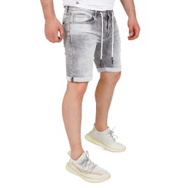 Yazubi Henry Men's Sweat Jeans Shorts, Grey (Frost Grey 170000)
