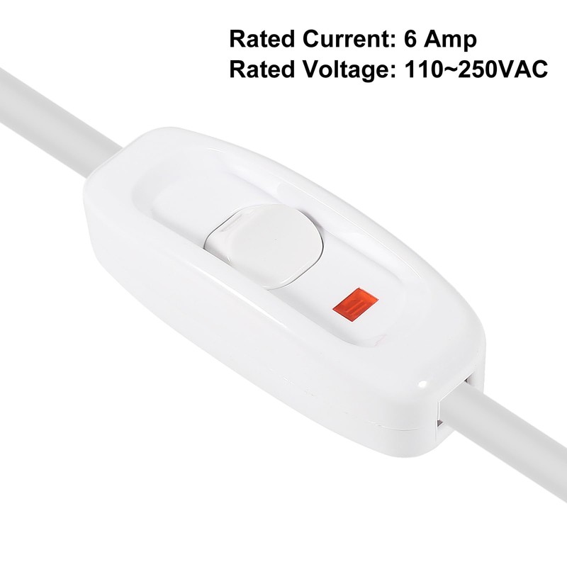 XIITIA 2pcs Inline Cord Switch, AC 250V 10A Light Switch
