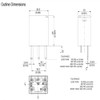(2 Pack) 301-1C-C-D1 U05 24VDC Automotive Power Relay 5 Pin