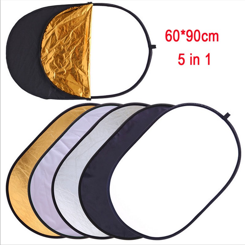 60x90cm 5 in 1 New Portable Collapsible Light Photography/Photo Reflector