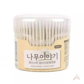 면봉대용량 고급형 면봉 메이크업면봉 300P 종이스틱 초미세면봉 Premium Large Capacity Cotton Swabs Makeup Cotton Swabs 300P Tissue Sticks Ultra-Fine Cotton Swabs