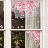 LOONELO Cherry Blossom Window Clings, Double-Sided Sakura Summer Jungle Window
