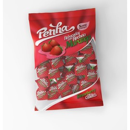 Lusiteca Penha Strawberry Filled Candy in Pack, 100 g