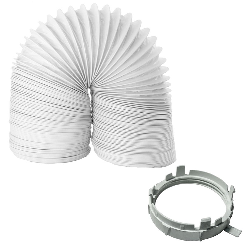 SPARES2GO Vent Hose + Vented Adaptor Ring Nut Socket Kit