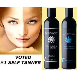 Tan Physics Combo Pack - One Ultra-Hydrating Tan Extender and One Pre-Tan Exfoliator