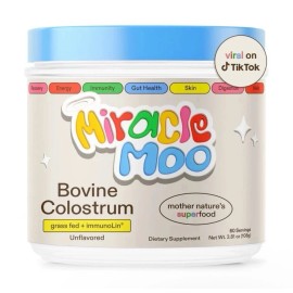 Miracle Moo Bovine Colostrum, Unflavored 60 Servings, 3.81 oz Powder