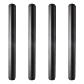 BokWin 4 Pcs 3/4 Inch x 10 Inch Black Pipe Thread,Heavy Duty Vintage Pipe Fitting for Industrial Shelving Decoration