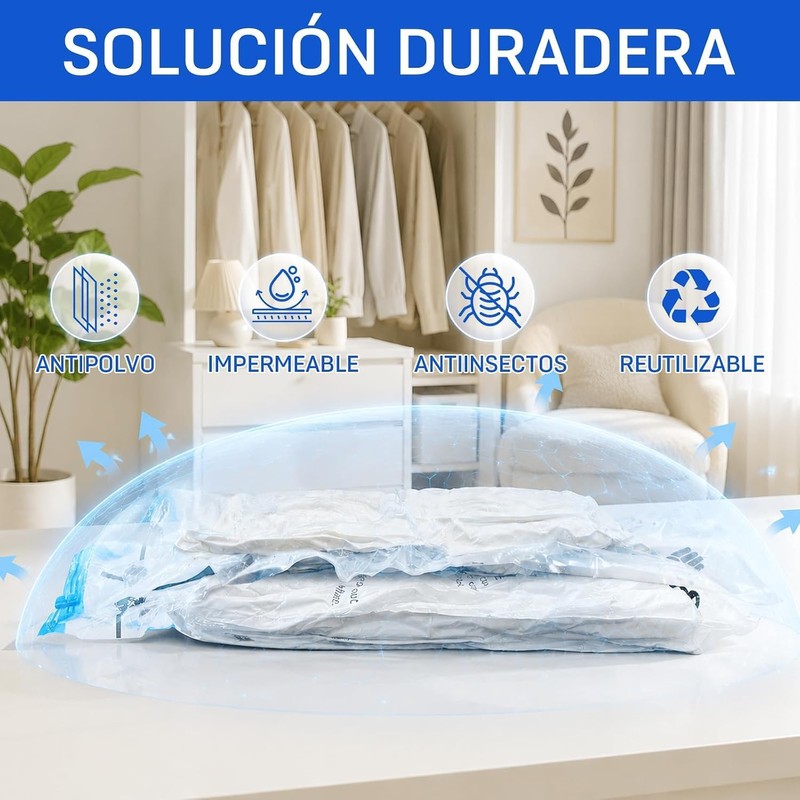 TOCOZOC 12 Piezas Bolsas de Almacenamiento al Vacío,Bolsas de Vacio