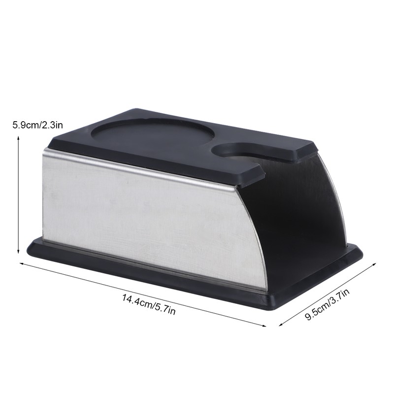 NonSlip Stainless Steel Coffee Tamper Stand Holder Tamping Mat Coffee