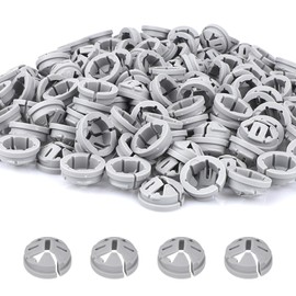 BOXOB 120pcs Non-Metallic Push-in Cable Connectors, 3/8-1/2 Inch Electrical Box Wire Connectors Practical Conduit Fittings for Junction Box, Fits 1/2 Inch Knockouts (Gray)