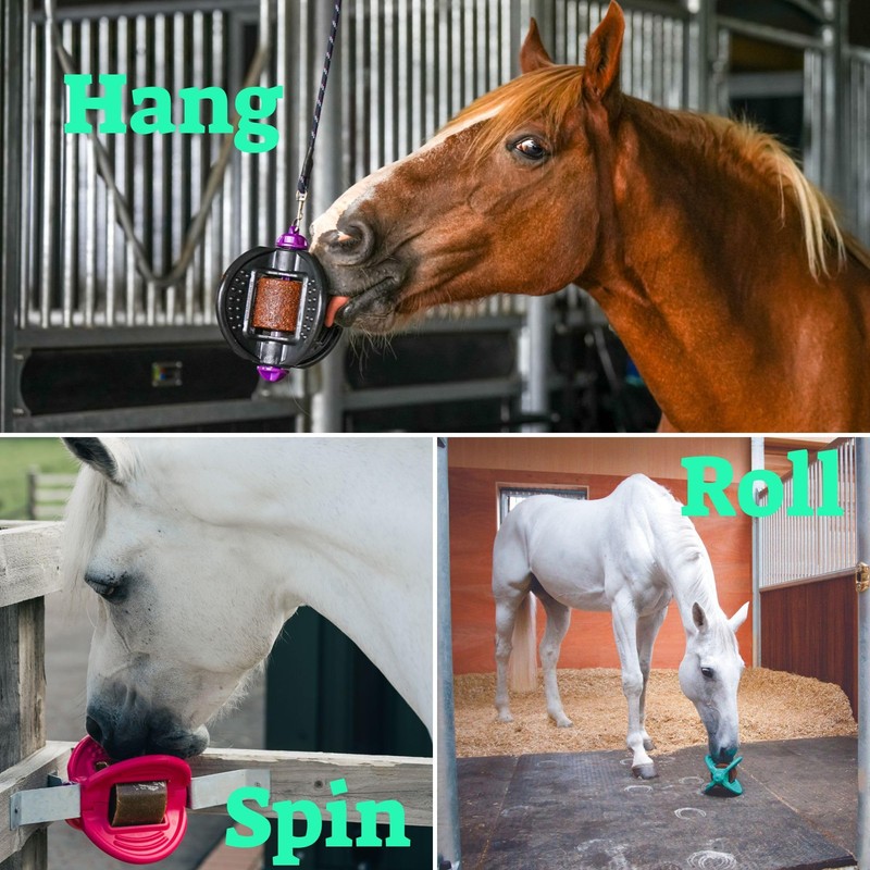 Bizzy Ball Horse Toy Pink | Bizzy Lick Holder, Reduce