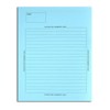 BookFactory Exam Blue Book, Ruled Format, 8.5x11 Inches, 16 Pages,