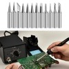 HUATEEN Soldering Iron Tips,12 PCS Temperature-Stable Soldering Iron Tips Set