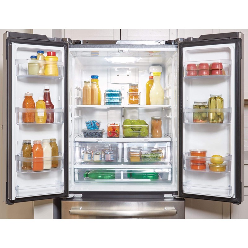 iDesign Fridge Organiser for Cans, Stackable Storage Container for up