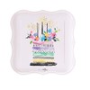 Design Design Sparkling Celebration Dessert Plate , Shaped