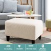 Turquoize Stretch Ottoman Cover Ottoman Slipcover Sofa Cover Footstool Protector