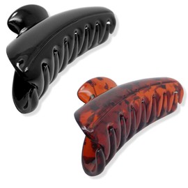 Topkids Accessories 9cm Black & Brown Butterfly Hair Barrette Barrette Hairdresser Bar