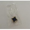 Unbranded Navy Blue Gold Tone Diamond Shaped Pin