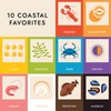 Seafood Rainbow Board Book: Ocean Food Rhymes, Colors & Shapes.