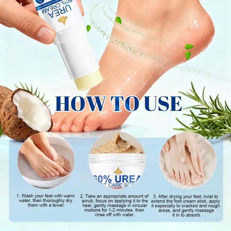 Exfoliante Para Pies Con Urea 60% Y Ácido Salicílico Coco