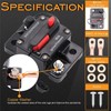 Greluma 1 Piece 60A Manual Reset Circuit Breaker for Car,