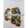 El Salvador Wooden Map Key Holder, Colgadero de llaves De