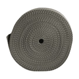Polypropylene Webbing Straps Tape Backpack Luggage Straps Crafts Outdoor DIY Colours Lengths (Grey, 25mm (1") / 2m)