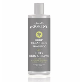 For All DogKind Deep Cleansing Dog Shampoo - Rosemary and Eucalyptus for Dirty Skin and Coats - Ideal for Muddy Adventures, Smelly Fox Poo, & Sensitive Skin - 97% Natural - 32-1 Dilutable - 250ml