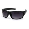 Mens Rectangular Warp Plastic Sport Bi-focal Reading Lens Sunglasses Shiny