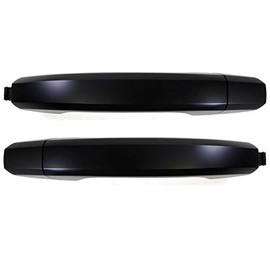 PT Auto Warehouse GM-3549P-RP - Outer Exterior Outside Door Handle, Primed Black - Rear Left/Right Pair