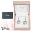 Verita. Pair Necklace, Double Ring, Couple, Engraved, Matching, Set of