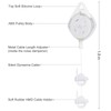 VR Cable Management Retractable Ceiling Pulley System Compatible for HTC