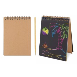 Papelería LAXIA 12pz De Libretas Mágicas Negra Tamaño Media Carta Colores