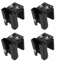 Pontoon Fender Clips for Square Rails, Mental Pontoon Boat Bumpers Clips for Docking Pontoon, Adjustable Boat Fender Clips Boat Fender Hangers with Extra Clips, 4 Pack