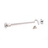 8" (200mm) Chrome Heavy Duty Brass Cabin Hook & Eye