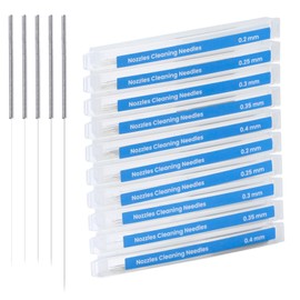 100PCS 3D Printer Nozzle Cleaning Kit, Stainless Steel Nozzle Cleaning Needles 0.2/0.25/0.3/0.35/0.4mm, 3D Printer Nozzle Cleaner Tool with Storage Box for 3D Printer Accessories