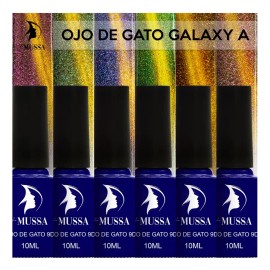 Mussa Gel Semipermanente Efecto Ojo De Gato Gama 6 Pzs Marca Mussa