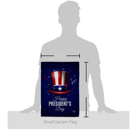 Ornament Collection Happy President's Day Garden Flag Star and Stripes Patriotism Independence Memorial United State American House Decoration Banner Small Yard Gift Double-Sided, Made in USA