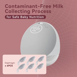 GOTOCUT Diaphgram Compatible with Momcozy M9 Replacement Parts, for Upgraded Mobile Flow Parts, Pack of 6